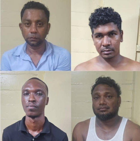 Four arrested, illegal guns seized in connection with shooting