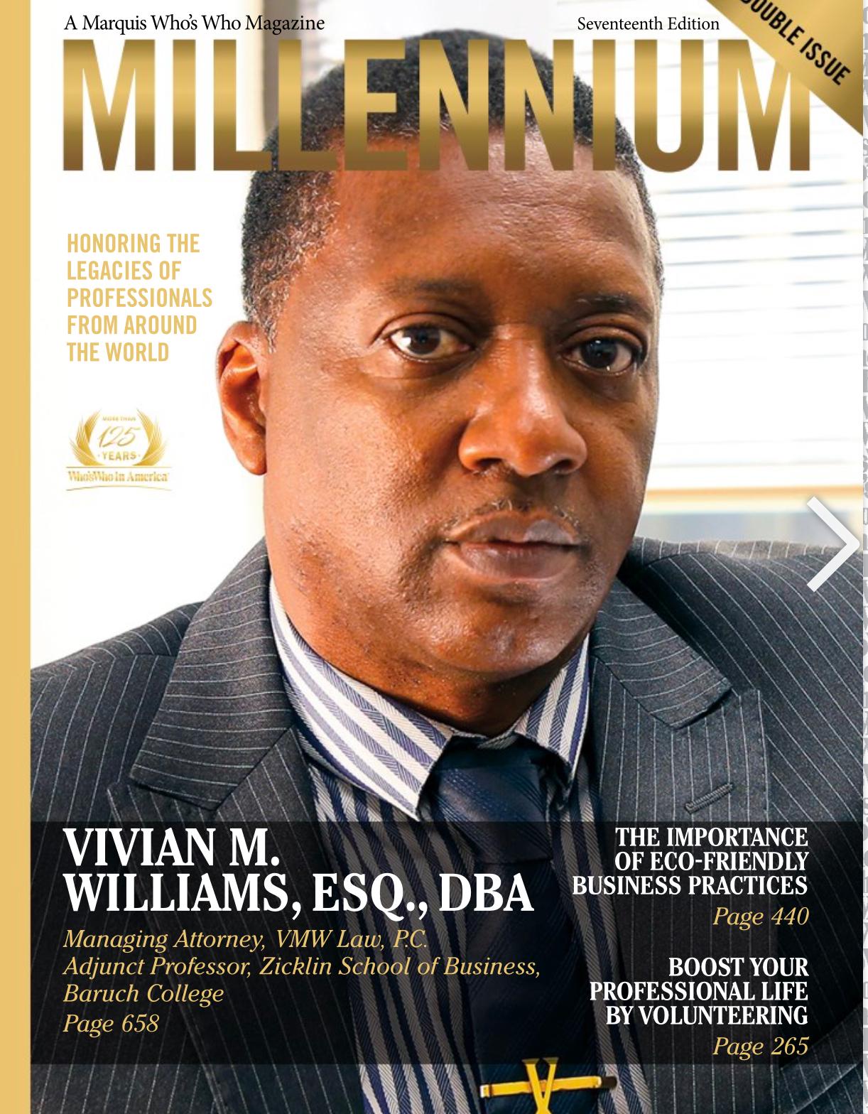 Former Guyanese teacher and journalist hits frontpage of Who’s Who Millennium Magazine
