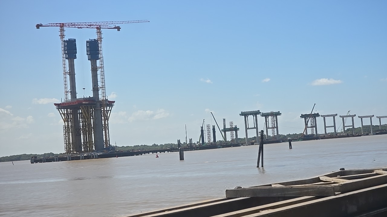Body of Chinese worker recovered at new Demerara River bridge
