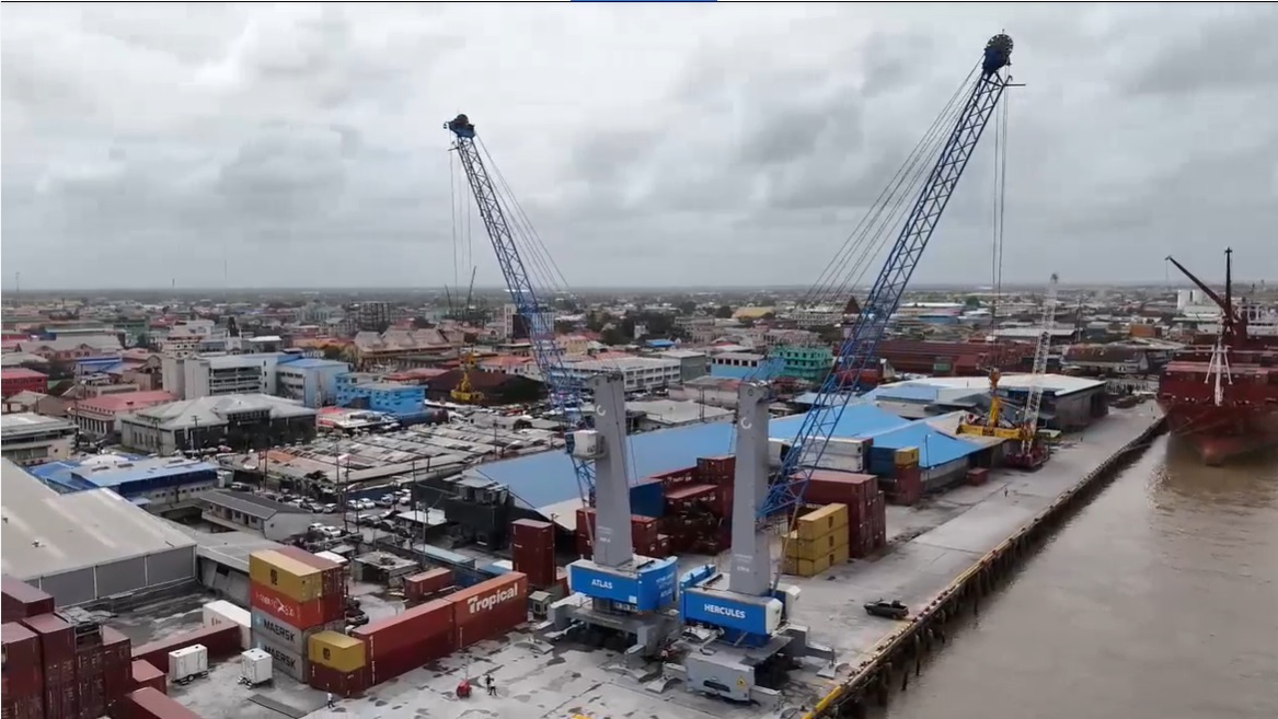 Cargo ships can now leave cranes behind, bring more cargo to Guyana