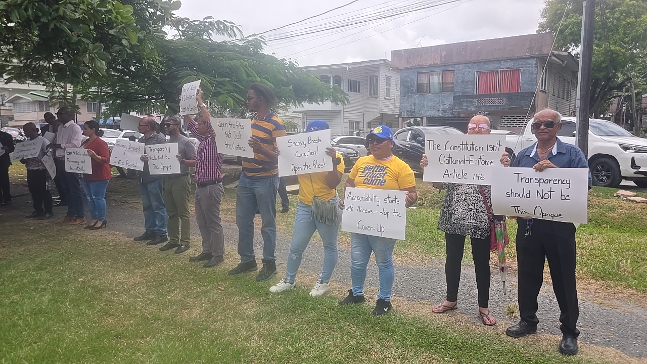 Commissioner picketed for being a stumbling block to information access