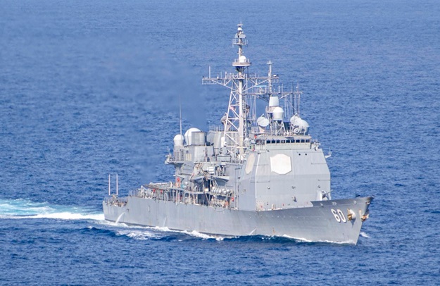 US Navy cruiser, GDF in joint operations in Guyana’s waters