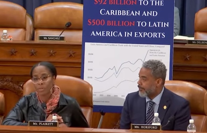 US reconsidering fines on Chinese-made cargo ships supplying Caribbean; US Congresswoman lobbies for region after meetings with regional representatives