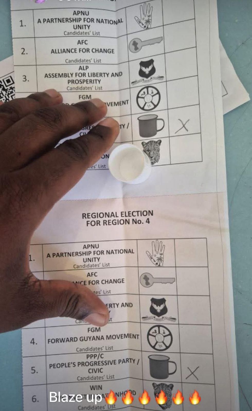 Image of ballot on social media raises concern about procedures; parties report relatively smooth polling