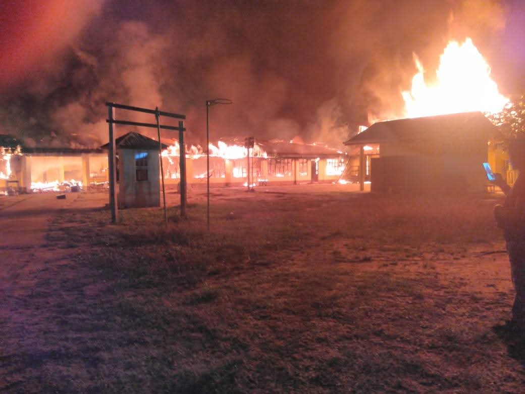 Fire destroys Kwakwani Secondary School