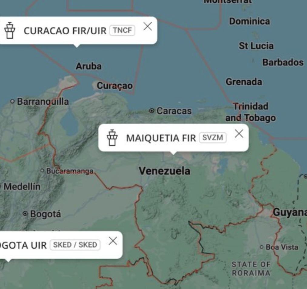 US FAA cautions against flying in Venezuelan airspace