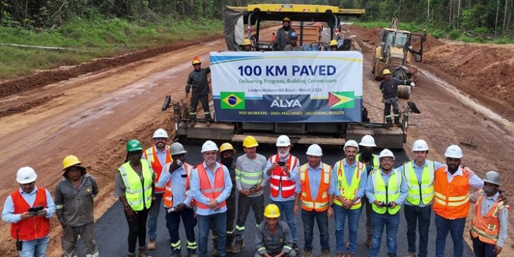 100 kilometres of Linden-Mabura road completed says Brazilian construction company
