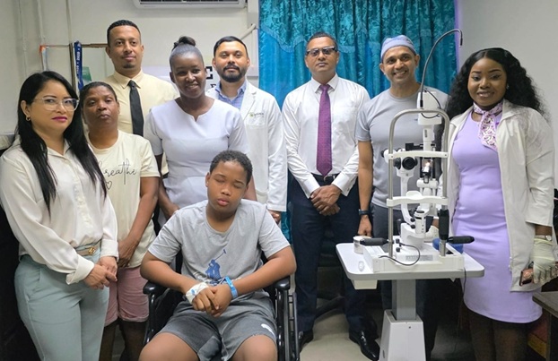 Teen’s only seeing eye saved in landmark Guyana-Trinidad complex surgery