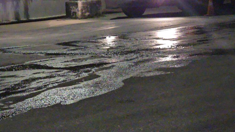 GWI continues to pour millions down recurring city leaks near Bank of Guyana