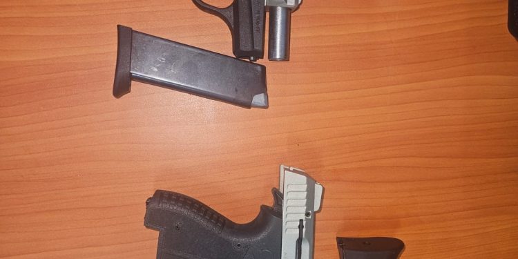 Two arrested with illegal guns, ammo – police
