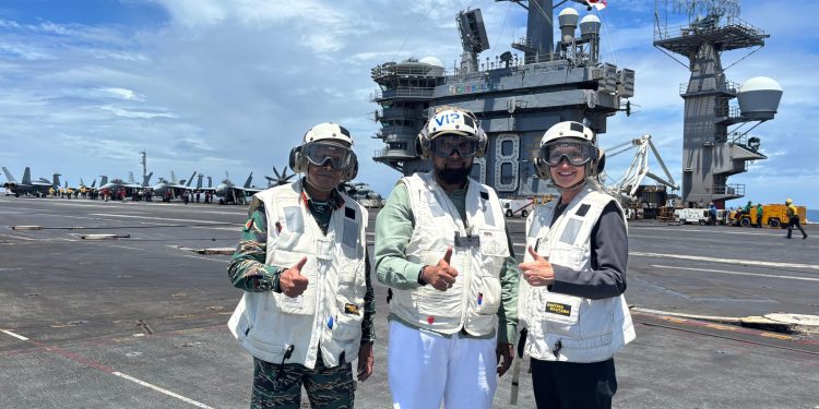 US Navy, GDF in joint security exercises