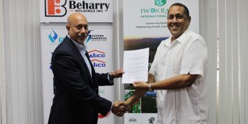 Iwokrama, Beharry Holdings sign multi-year agreement to support conservation