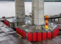 Collision protection installed at new Demerara River bridge