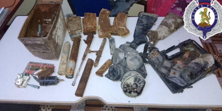 Rusty ammo, firearm parts, teargas cannister found in Lusignan