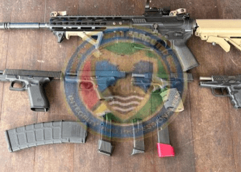 Guns, ganja seized, two arrested
