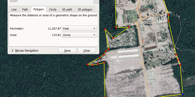 President’s disclosed acreage of his farm far lower than Google Earth’s measurement