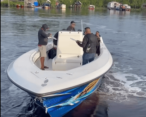 Opposition Leader in police detention; evidence disputes damage to go-fast boat