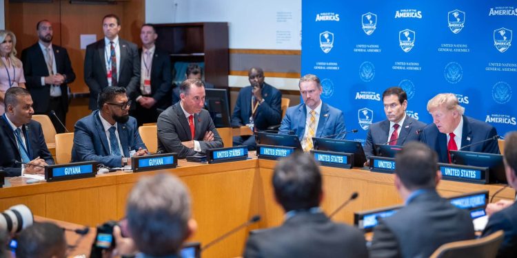Guyana, Trinidad leaders in Shield of the Americas meeting in New York