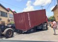 Drivers of fallen shipping container trailers being charged- Traffic Chief